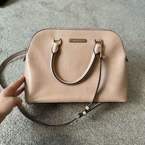 Michael Kors Cindy Dome Satchel BLUSH PURSE Leather‎